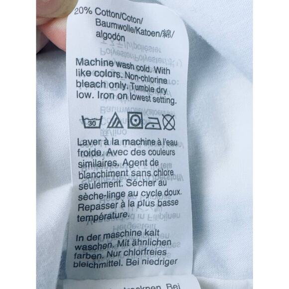 J. Crew Factory Blue White Check Print Sleeveless Dress Women's Size 6 - Picture 6 of 6